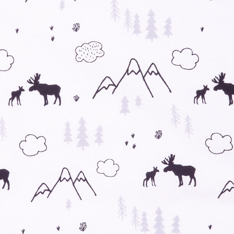 Lumberjack Moose 3 Piece Crib Bedding Set