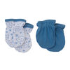 Koala Baby 2 Pack Baby Mittens - Blue Clouds, size 3-6 months