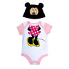 Disney Minnie Mouse 2-Piece Bodysuit and Hat Set - Pink, 12 Months