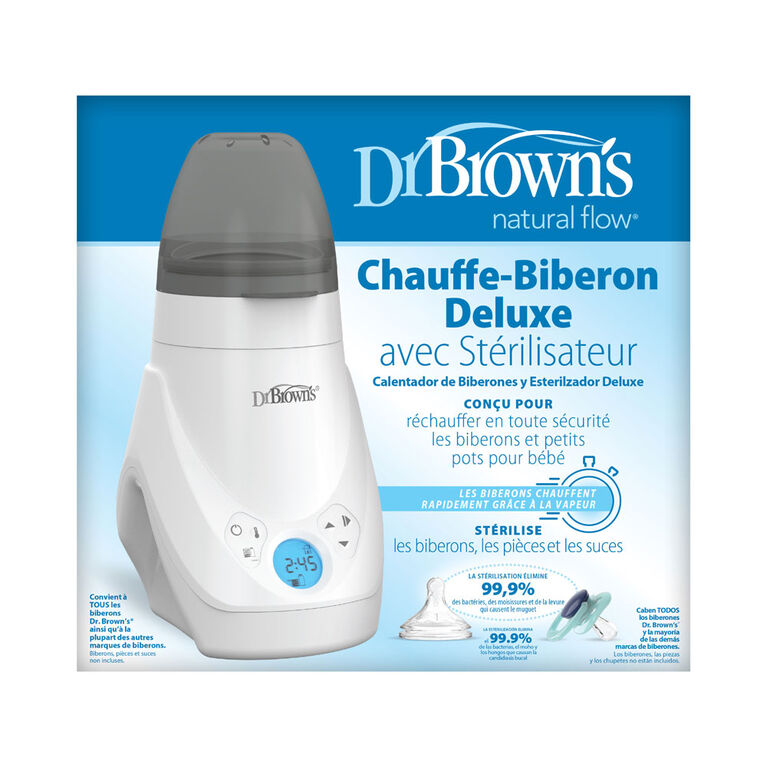 Momma Digital stérilisateur et chauffe-biberon 2 en 1 + 4 biberons