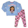 Gabby 2 Piece Set Popover & Legging - Blue/Pink  3T