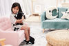 Ensemble NightBuddies and BabyBuddies Orque Noir de 15" and 5" en Peluche Yeux Lumineux