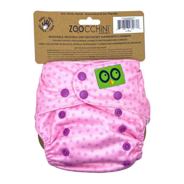 Zoocchini - Cloth Diaper & 2 Inserts - Alicorn - One Size - 7-35 lbs