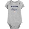Carter's Hey Mom You're Awesome Collectible Bodysuit - Grey, 12 Months