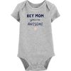 Carter's Hey Mom You're Awesome Collectible Bodysuit - Grey, 3 Months