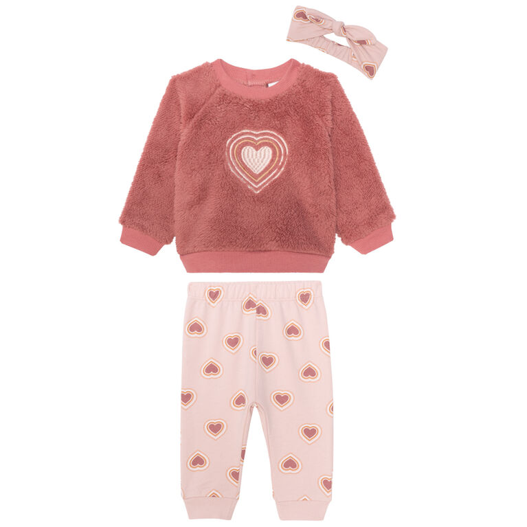 PL Baby  3 piece set  hearts 12M