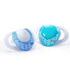 Ensemble de 2 sucettes orthodontiques Deco NaturalFit de Chicco, 0 Mois+ - Bleu.