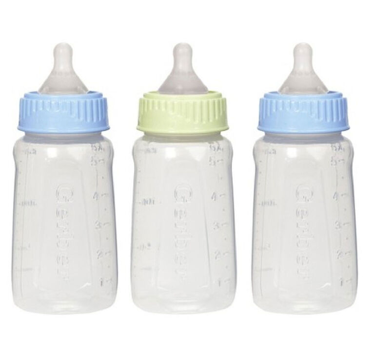 First Essentials par NUK biberon, 3-paquet, 5 oz bleu et verte
