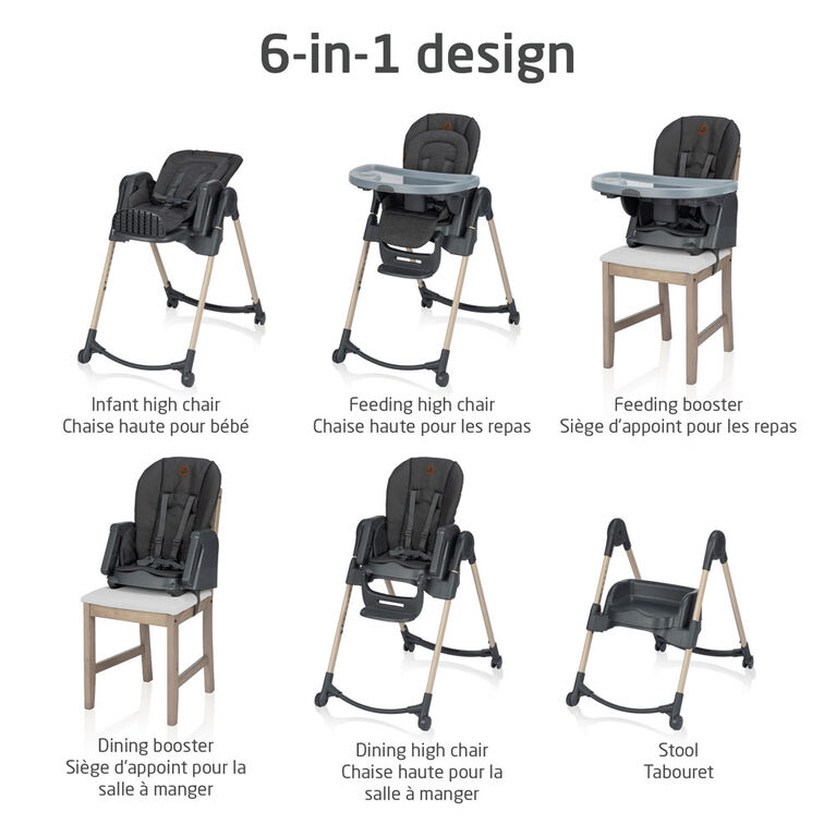Maxi-Cosi Minla 6 in 1 High Chair - Beyond Graphite