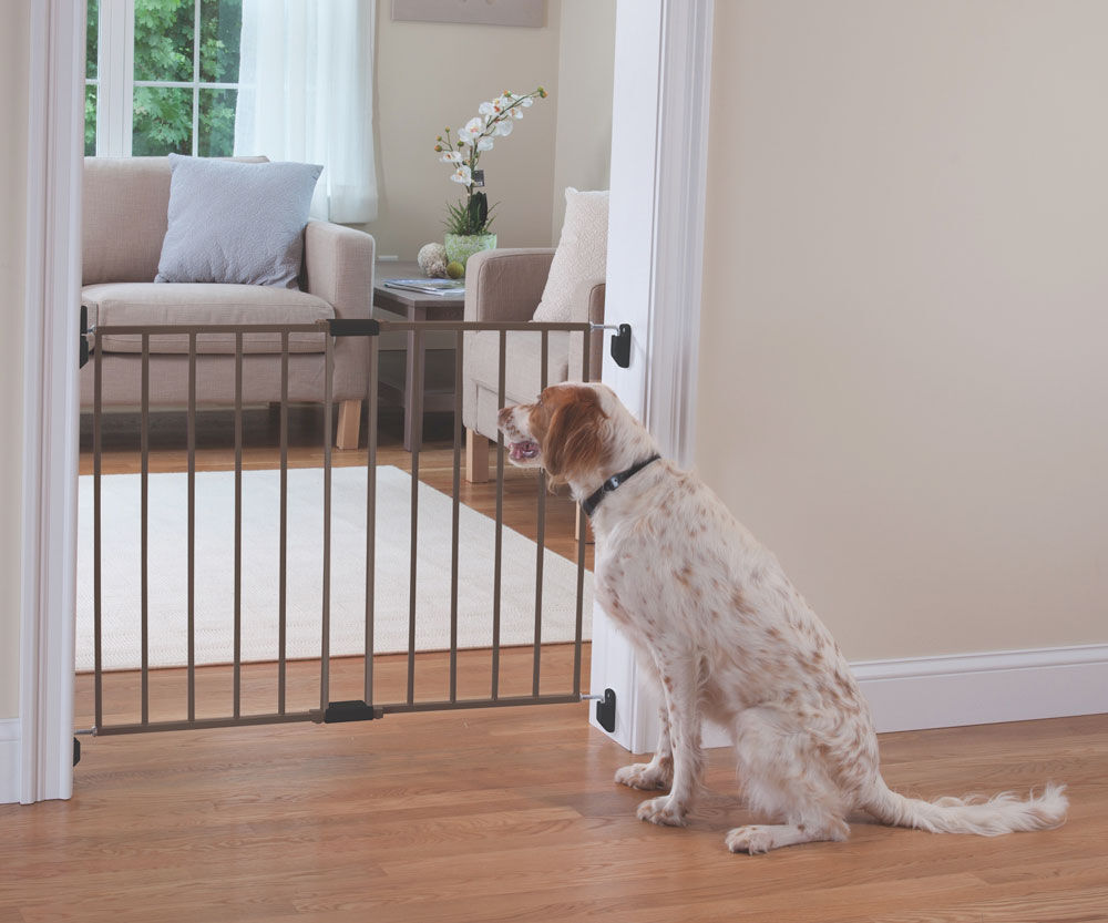 safety first top of stairs metal swing gate