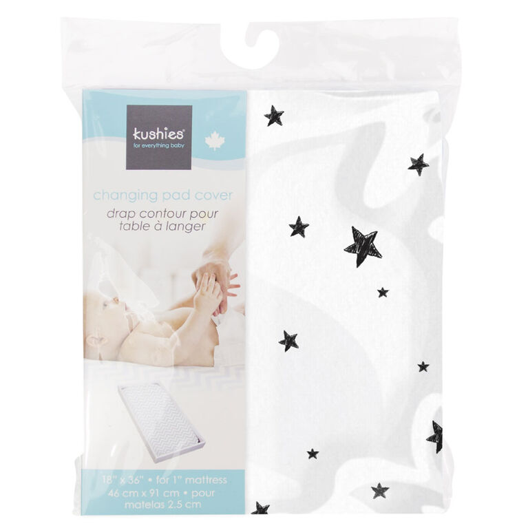 Kushies Change Pad Cover Black Stars Babies R Us Canada