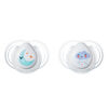 Tommee Tippee 0-2 month Newborn Night Time Pacifier 2-Pack - Raindrops