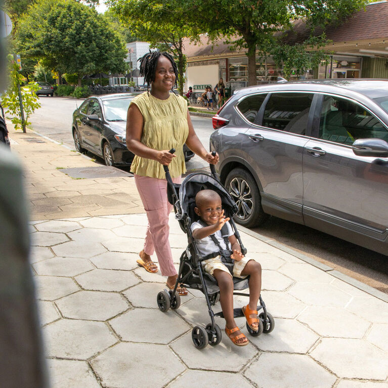 3Dmini Poussette Pratique d'Ingenuity - Gris