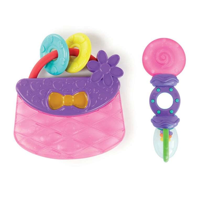 Tote & Teethe 2 Piece Chillable Teether & Rattle Set