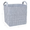 Sammy and Lou Light Gray Woven Felt Storage Basket