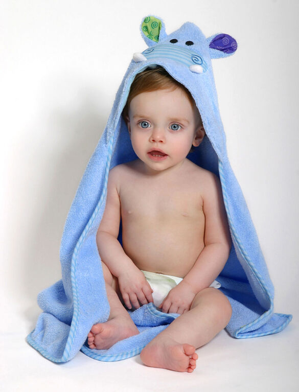 Zoocchini Baby Towel - Henry the Hippo