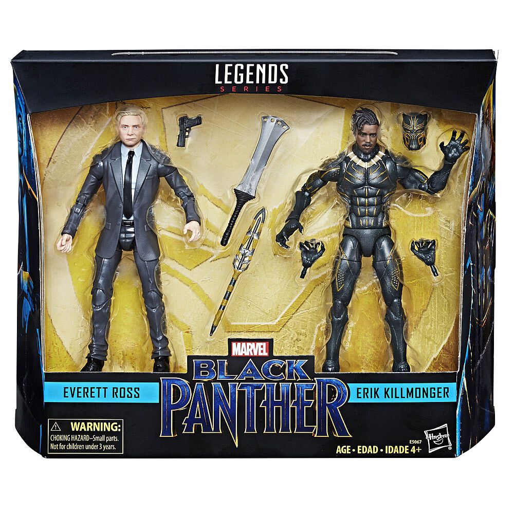 Marvel legends series black panther everett ross & erik killmonger new arrivals