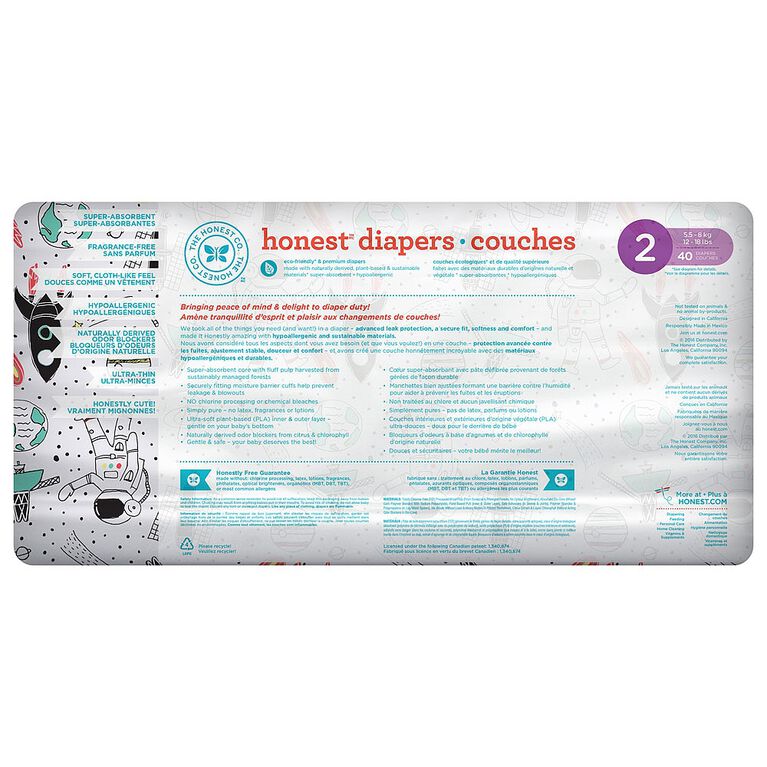 Honest Diapers Size 2 Space Travel Babies R Us Canada