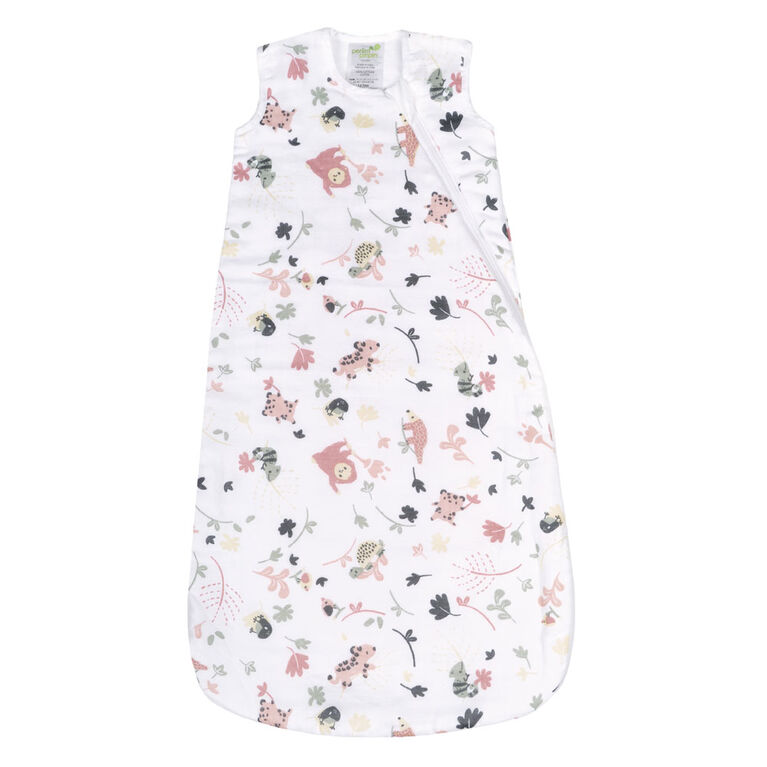 Perlimpinpin-Muslin sleep bag 1.5 TOG-Jungle lotus-18-36m