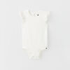 ruffle bodysuit, 6-9m - white