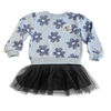 Bluey Long Sleeve Dress - Lt. Blue/Navy 4T