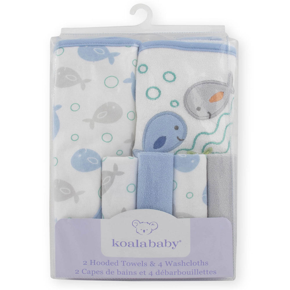 koala baby hooded towels 2 pack
