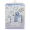 Koala Baby 2-Pack Hooded Towel & 4-Pack Washcoth Set, Blue Whales
