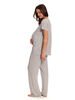 Chloe Rose 2 Piece Maternity & Nursing Pant Set Grey