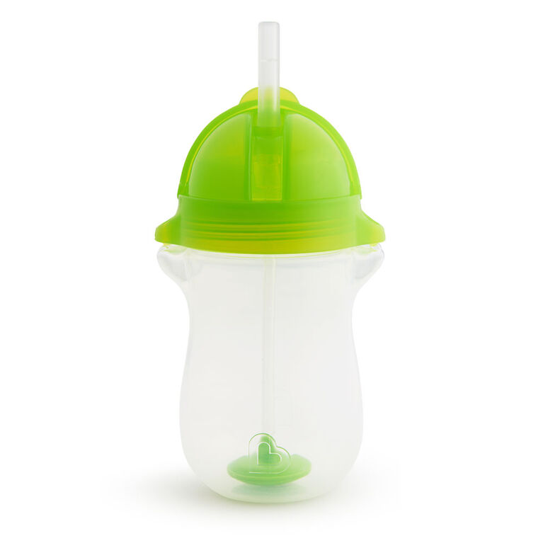 Munchkin- Any Angle Weighted Straw Cup - Green, 10 oz