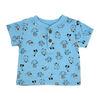 Mini Hop 3 Piece Navy Short Set: Dog