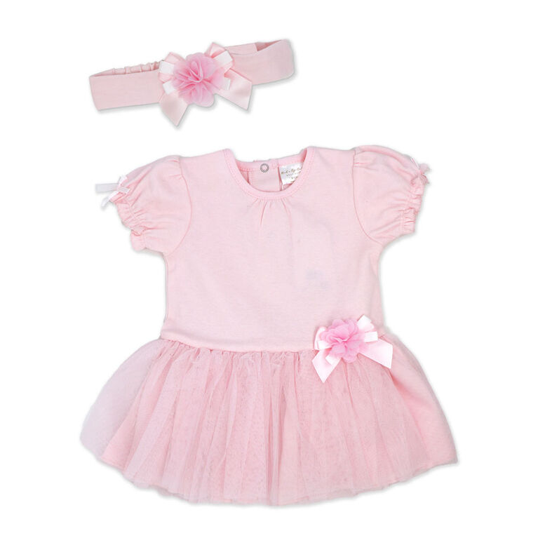 Rock a Bye Baby ensemble de robe rose 12M