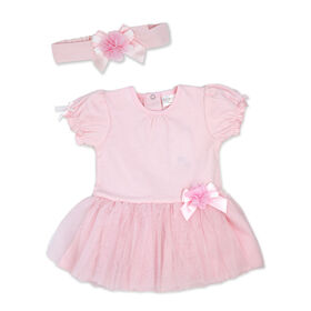 Rock a Bye Baby  Pink Dress Set 12M