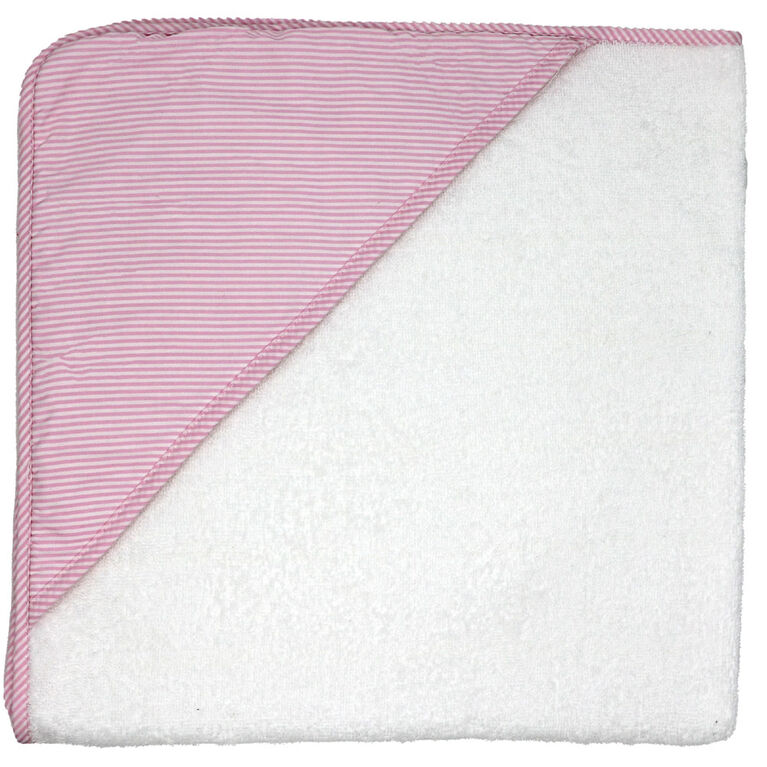 Pink Striped Bath Set
