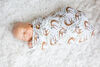 Lulujo - Modern Sloth Swaddle Blanket