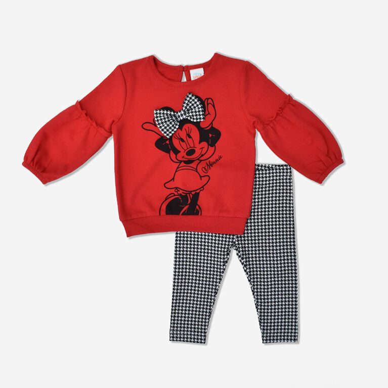 Minnie Mouse Ens.Legging 2Mcx Rouge