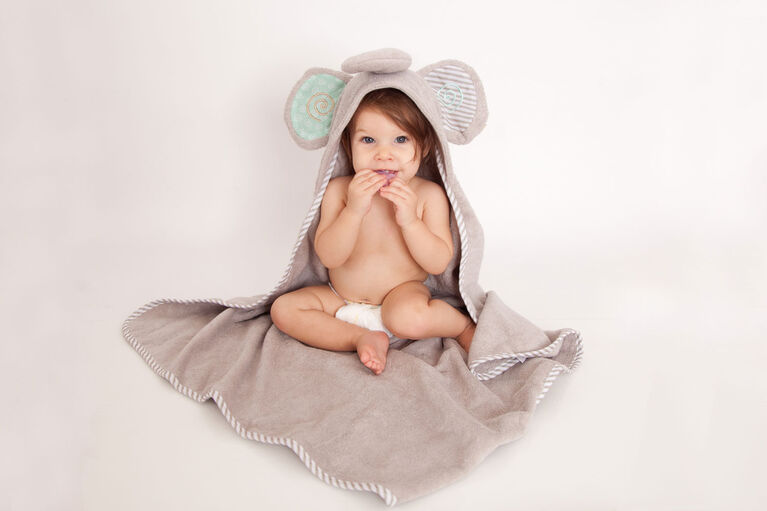 Zoocchini Baby Towel - Elle the Elephant