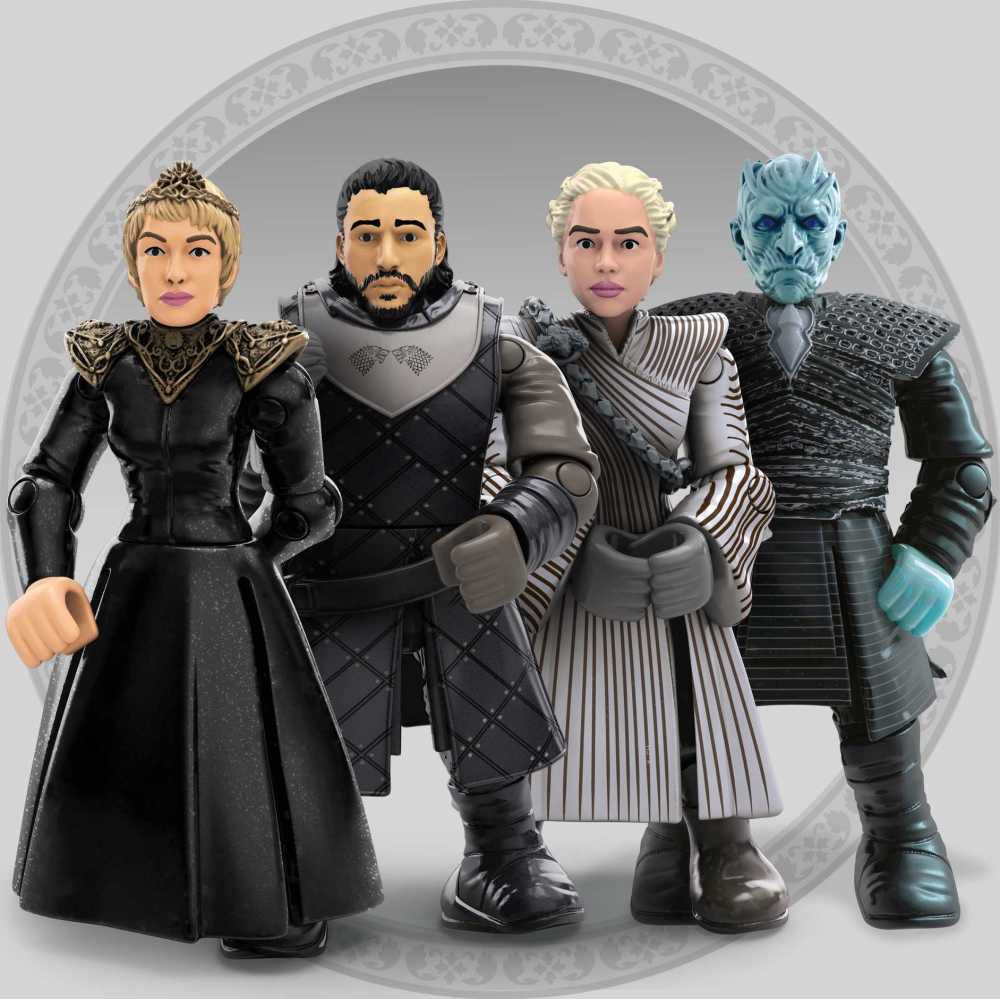 Game of Thrones The Iron Throne MEGA Construx Black Series 258 Pcs 4 Figures for sale online 