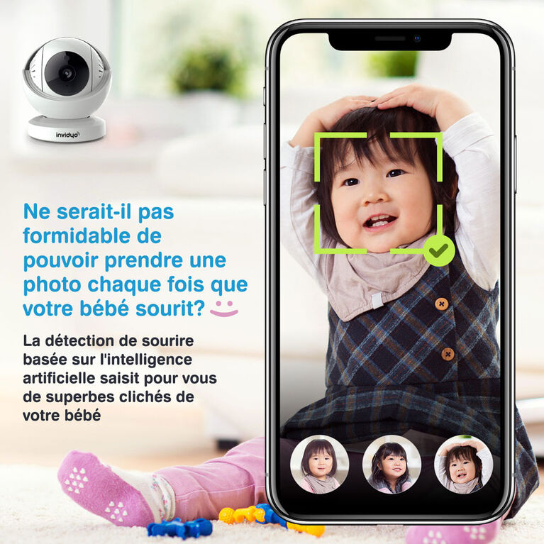 Moniteur vidéo pour bébé de Invidyo.