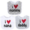 Baby Essentials - I Love Mommy Bib 3Pk