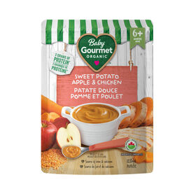 Plat préparé biologique patate douce, pomme et poulet de Baby Gourmet