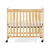 Lit de bébé Clearview SafetycraftMD de Foundations à côtés fixes, bois naturel.