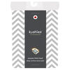 Kushies Playard Sheet Flannel Grey Chevron