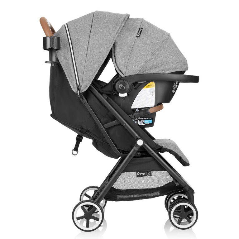 Evenflo GOLD Otto Self-Folding Lightweight Travel Stroller (Moonstone Gray)