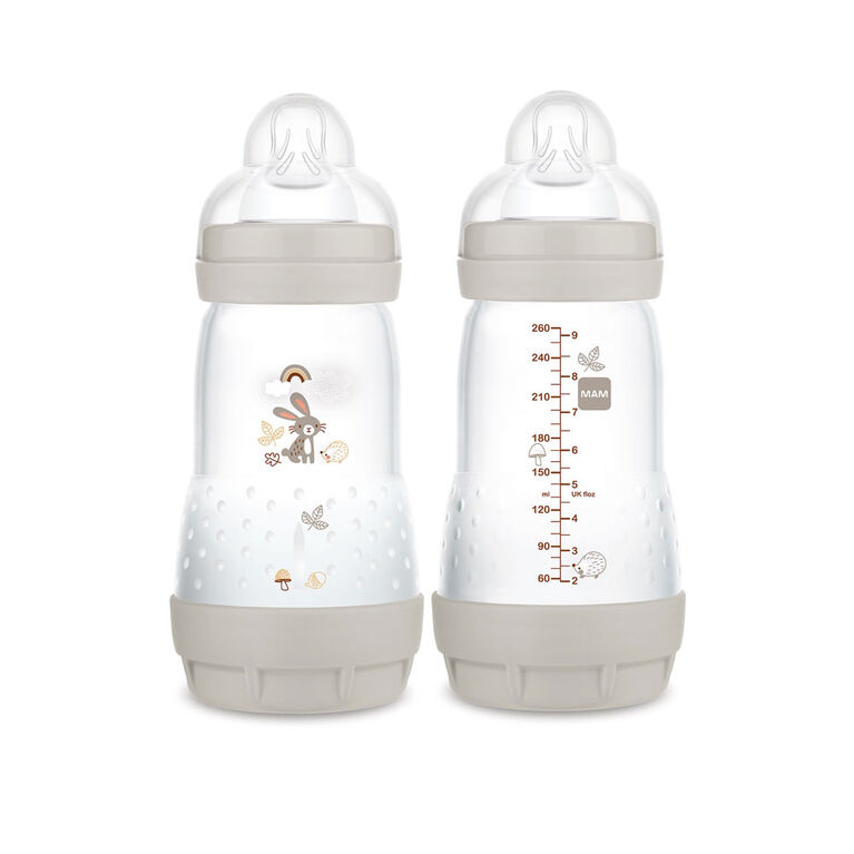 MAM 9Oz 2Pack Matte Bottle 2+Mo