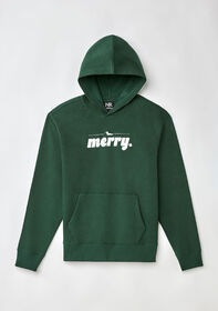 Northern Reflections Adult Festive Loon Hoodie Green