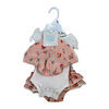Baby Mode Ensemble jupe-short 3 pi&egrave;ces : Le plus heureux avec toi 6-9 mois
