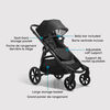 Baby Jogger City Select 2 Stroller, Eco Collection, Lunar Black