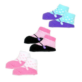 So cute by Baby Mode 3 Pack  Socks: Maryjane
