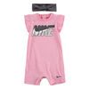 Nike Barboteuse avec Bandeau - Rose, 6 Mois