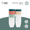 Babymoov - Contenant Biosourcé 8 X 6Oz + 8 X 8.45Oz